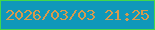 文字の大きさ：4、枠の色：42d84c、背景の色：0f98ba、文字の色：d89a4c 無料ブログパーツのブログ時計