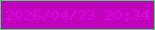 文字の大きさ：3、枠の色：42df6c、背景の色：c104bc、文字の色：df06e2 無料ブログパーツのブログ時計