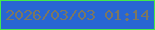 文字の大きさ：5、枠の色：42ea4b、背景の色：2866d3、文字の色：7c7761 無料ブログパーツのブログ時計