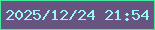 文字の大きさ：1、枠の色：42eb9b、背景の色：675480、文字の色：9af9f4 無料ブログパーツのブログ時計