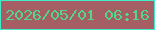 文字の大きさ：3、枠の色：42eccb、背景の色：a65e65、文字の色：56d48a 無料ブログパーツのブログ時計