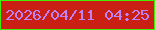 文字の大きさ：3、枠の色：42ef04、背景の色：c91f14、文字の色：bf81f6 無料ブログパーツのブログ時計
