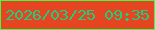 文字の大きさ：5、枠の色：42fc43、背景の色：e54621、文字の色：1bce80 無料ブログパーツのブログ時計