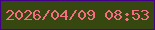 文字の大きさ：4、枠の色：430089、背景の色：36470f、文字の色：f26f82 無料ブログパーツのブログ時計