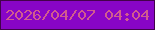 文字の大きさ：5、枠の色：43024b、背景の色：8805c7、文字の色：d15c8e 無料ブログパーツのブログ時計