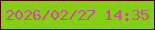 文字の大きさ：1、枠の色：43040b、背景の色：83cf10、文字の色：d545af 無料ブログパーツのブログ時計