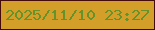 文字の大きさ：3、枠の色：430b0b、背景の色：d49f29、文字の色：64922b 無料ブログパーツのブログ時計