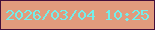 文字の大きさ：4、枠の色：430e3a、背景の色：e19b7d、文字の色：72eeeb 無料ブログパーツのブログ時計