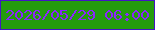 文字の大きさ：4、枠の色：4315c4、背景の色：249c0d、文字の色：8b26fd 無料ブログパーツのブログ時計