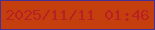 文字の大きさ：5、枠の色：433195、背景の色：c53e0d、文字の色：b82024 無料ブログパーツのブログ時計