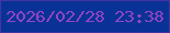 文字の大きさ：1、枠の色：4335a4、背景の色：093296、文字の色：9244c5 無料ブログパーツのブログ時計