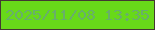 文字の大きさ：5、枠の色：433832、背景の色：68d919、文字の色：68af6a 無料ブログパーツのブログ時計