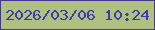 文字の大きさ：3、枠の色：433889、背景の色：b0c081、文字の色：3e3aac 無料ブログパーツのブログ時計