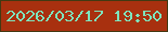 文字の大きさ：3、枠の色：433912、背景の色：a8300f、文字の色：7ee4bd 無料ブログパーツのブログ時計