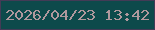 文字の大きさ：3、枠の色：433b56、背景の色：0d4a4b、文字の色：b0989d 無料ブログパーツのブログ時計