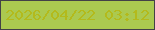 文字の大きさ：1、枠の色：434147、背景の色：abc950、文字の色：b3ba1c 無料ブログパーツのブログ時計