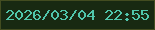 文字の大きさ：1、枠の色：434c20、背景の色：182912、文字の色：50c6ab 無料ブログパーツのブログ時計