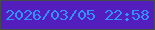 文字の大きさ：5、枠の色：434e48、背景の色：531ebb、文字の色：2f92ff 無料ブログパーツのブログ時計