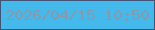 文字の大きさ：2、枠の色：435477、背景の色：43baeb、文字の色：8a99a9 無料ブログパーツのブログ時計