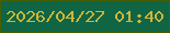 文字の大きさ：2、枠の色：435e01、背景の色：106544、文字の色：cfb638 無料ブログパーツのブログ時計