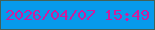 文字の大きさ：4、枠の色：436157、背景の色：079aeb、文字の色：cd1d9e 無料ブログパーツのブログ時計