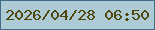 文字の大きさ：2、枠の色：436c87、背景の色：accbd5、文字の色：4f460b 無料ブログパーツのブログ時計