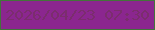 文字の大きさ：1、枠の色：43733b、背景の色：8b268f、文字の色：7b2d6e 無料ブログパーツのブログ時計