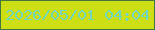 文字の大きさ：1、枠の色：437442、背景の色：cdde13、文字の色：6fd8ba 無料ブログパーツのブログ時計
