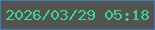 文字の大きさ：2、枠の色：437ab4、背景の色：53544f、文字の色：3bd791 無料ブログパーツのブログ時計