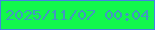 文字の大きさ：4、枠の色：4383e3、背景の色：12f84c、文字の色：4298c1 無料ブログパーツのブログ時計