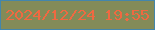 文字の大きさ：5、枠の色：4386ab、背景の色：838b58、文字の色：ef6941 無料ブログパーツのブログ時計