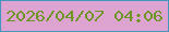 文字の大きさ：3、枠の色：4395c0、背景の色：dda3d1、文字の色：6c9524 無料ブログパーツのブログ時計