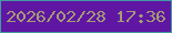 文字の大きさ：1、枠の色：4399a2、背景の色：5f17a3、文字の色：a59b76 無料ブログパーツのブログ時計