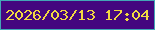 文字の大きさ：4、枠の色：43a6b6、背景の色：44067f、文字の色：f2d841 無料ブログパーツのブログ時計