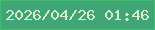 文字の大きさ：5、枠の色：43bb72、背景の色：40a676、文字の色：d7eecf 無料ブログパーツのブログ時計