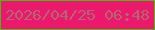文字の大きさ：3、枠の色：43be0e、背景の色：ec186e、文字の色：b3676f 無料ブログパーツのブログ時計