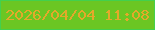 文字の大きさ：1、枠の色：43d04d、背景の色：6bc623、文字の色：e3a92a 無料ブログパーツのブログ時計