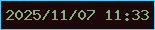 文字の大きさ：5、枠の色：43d2ff、背景の色：1c0809、文字の色：86ae79 無料ブログパーツのブログ時計