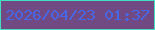 文字の大きさ：3、枠の色：43dfc0、背景の色：714a84、文字の色：4867e6 無料ブログパーツのブログ時計
