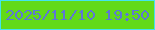 文字の大きさ：1、枠の色：43e4ed、背景の色：62da18、文字の色：5e77d5 無料ブログパーツのブログ時計