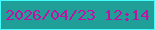 文字の大きさ：3、枠の色：43fefc、背景の色：209f98、文字の色：be12a0 無料ブログパーツのブログ時計