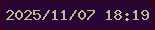 文字の大きさ：2、枠の色：440407、背景の色：270637、文字の色：c0bc8c 無料ブログパーツのブログ時計