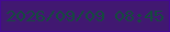 文字の大きさ：2、枠の色：440993、背景の色：411871、文字の色：144b3d 無料ブログパーツのブログ時計