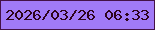 文字の大きさ：5、枠の色：441247、背景の色：a17af7、文字の色：2e041c 無料ブログパーツのブログ時計