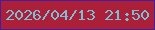 文字の大きさ：3、枠の色：441e9c、背景の色：ab1f39、文字の色：7dbed7 無料ブログパーツのブログ時計