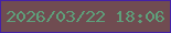 文字の大きさ：3、枠の色：4421a6、背景の色：704c51、文字の色：5e9f7a 無料ブログパーツのブログ時計
