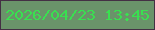 文字の大きさ：1、枠の色：442f44、背景の色：6a936a、文字の色：39e050 無料ブログパーツのブログ時計