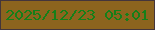 文字の大きさ：3、枠の色：44353b、背景の色：8c641e、文字の色：167f19 無料ブログパーツのブログ時計