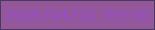文字の大きさ：1、枠の色：443c60、背景の色：94589a、文字の色：9a4dcb 無料ブログパーツのブログ時計