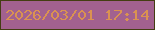 文字の大きさ：4、枠の色：443d12、背景の色：a2618f、文字の色：da9251 無料ブログパーツのブログ時計